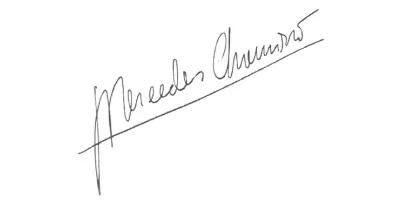 Mercedes Chamorro firma