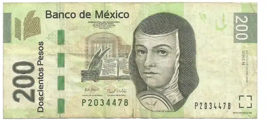 sor juana inés billetes