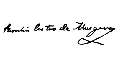 Rosalía de Castro firma